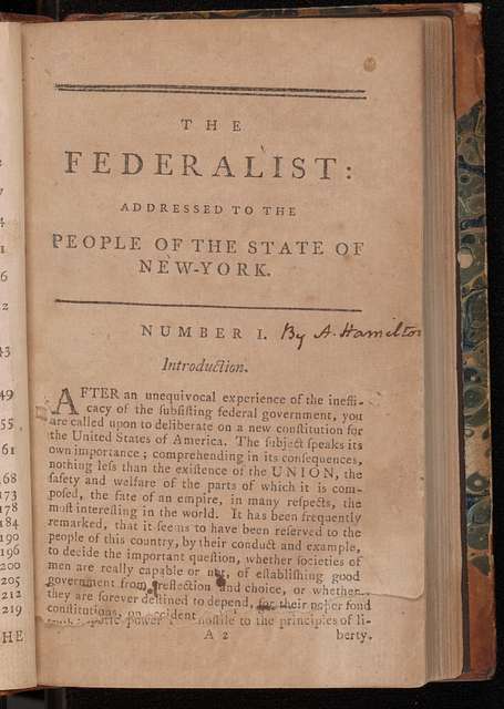 Reading the Federalist Papers