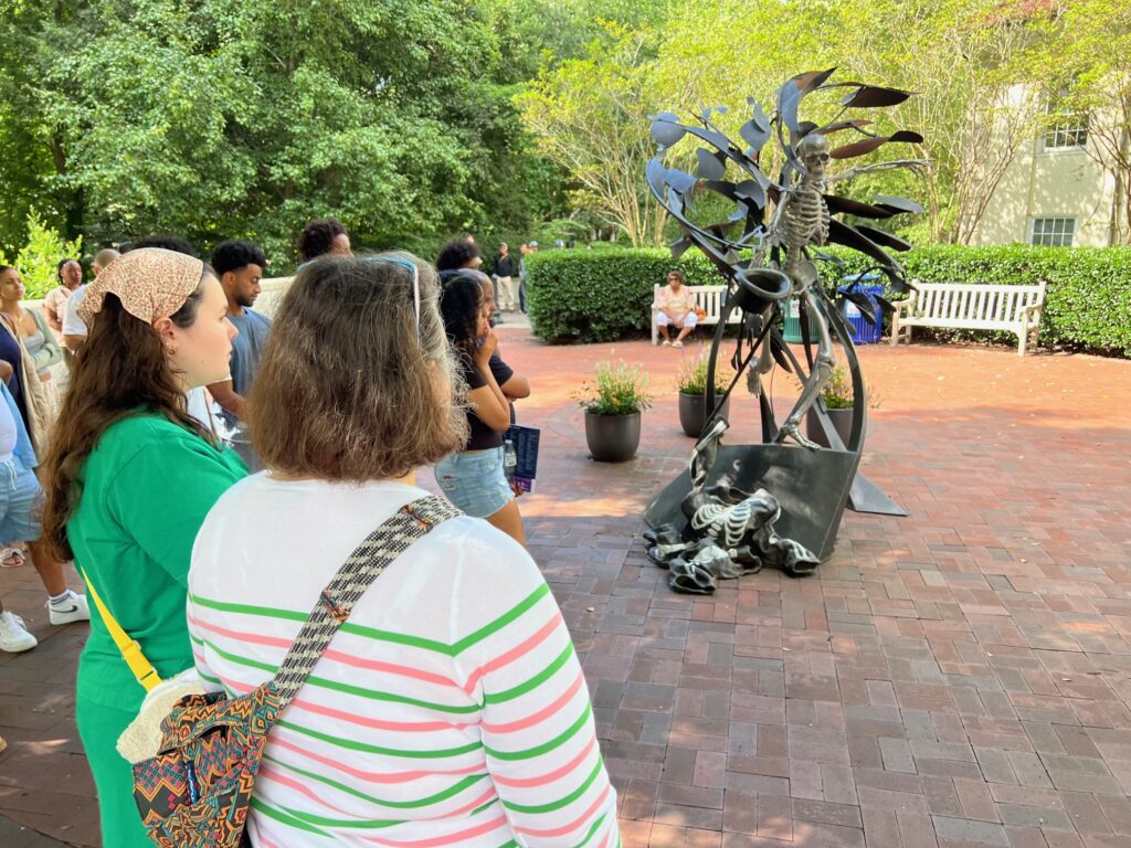 Lisa and GP at Emory Statue